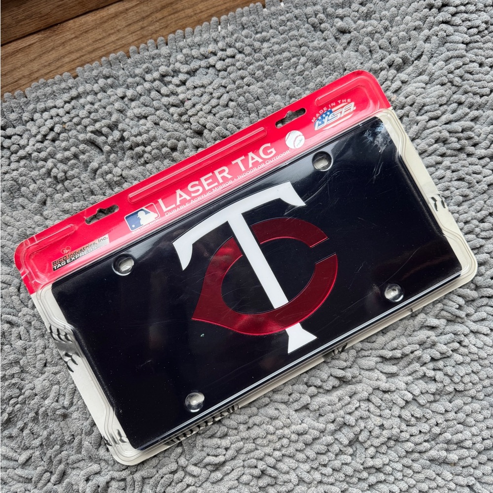 Minnesota Twins official MLB Laser Tag License Plate